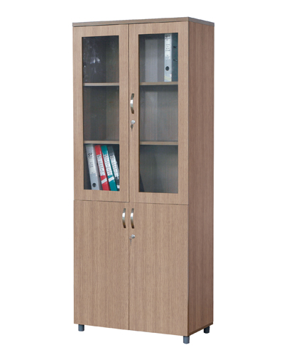 Tủ gỗ cao cánh kính TG04K-2